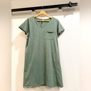 WishList Green V-Neck Dress, med​